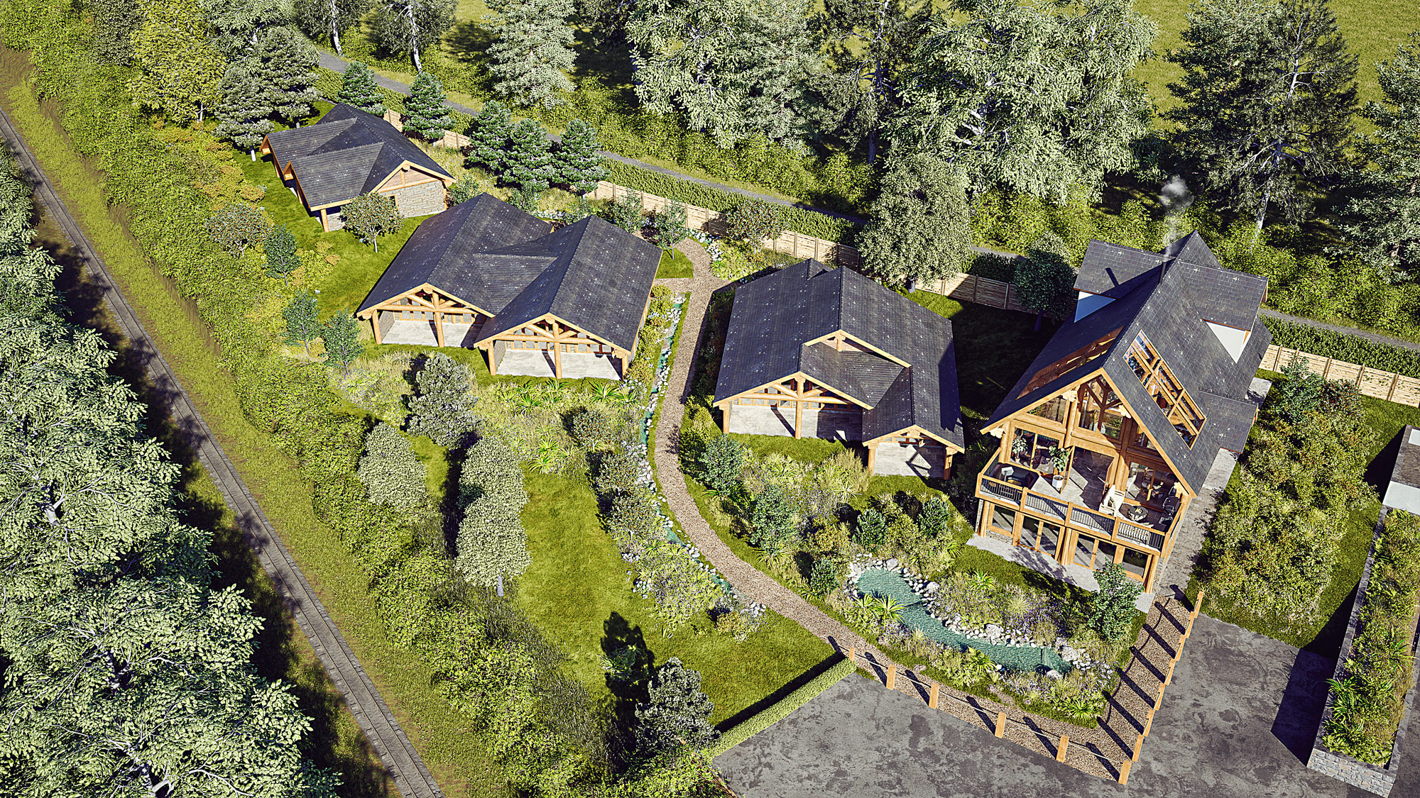 3d visual of the site from above