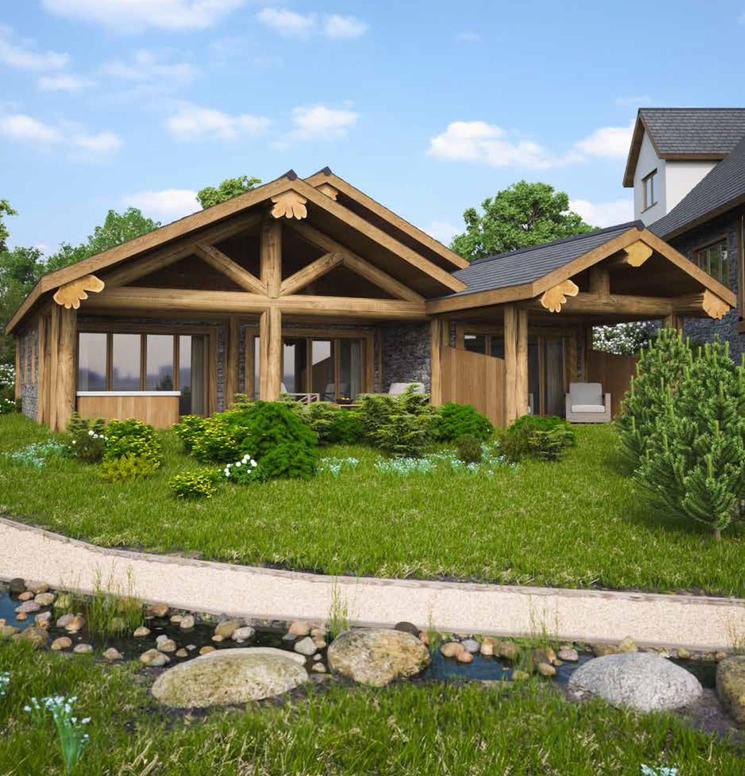 Three Bedroom lodge visual