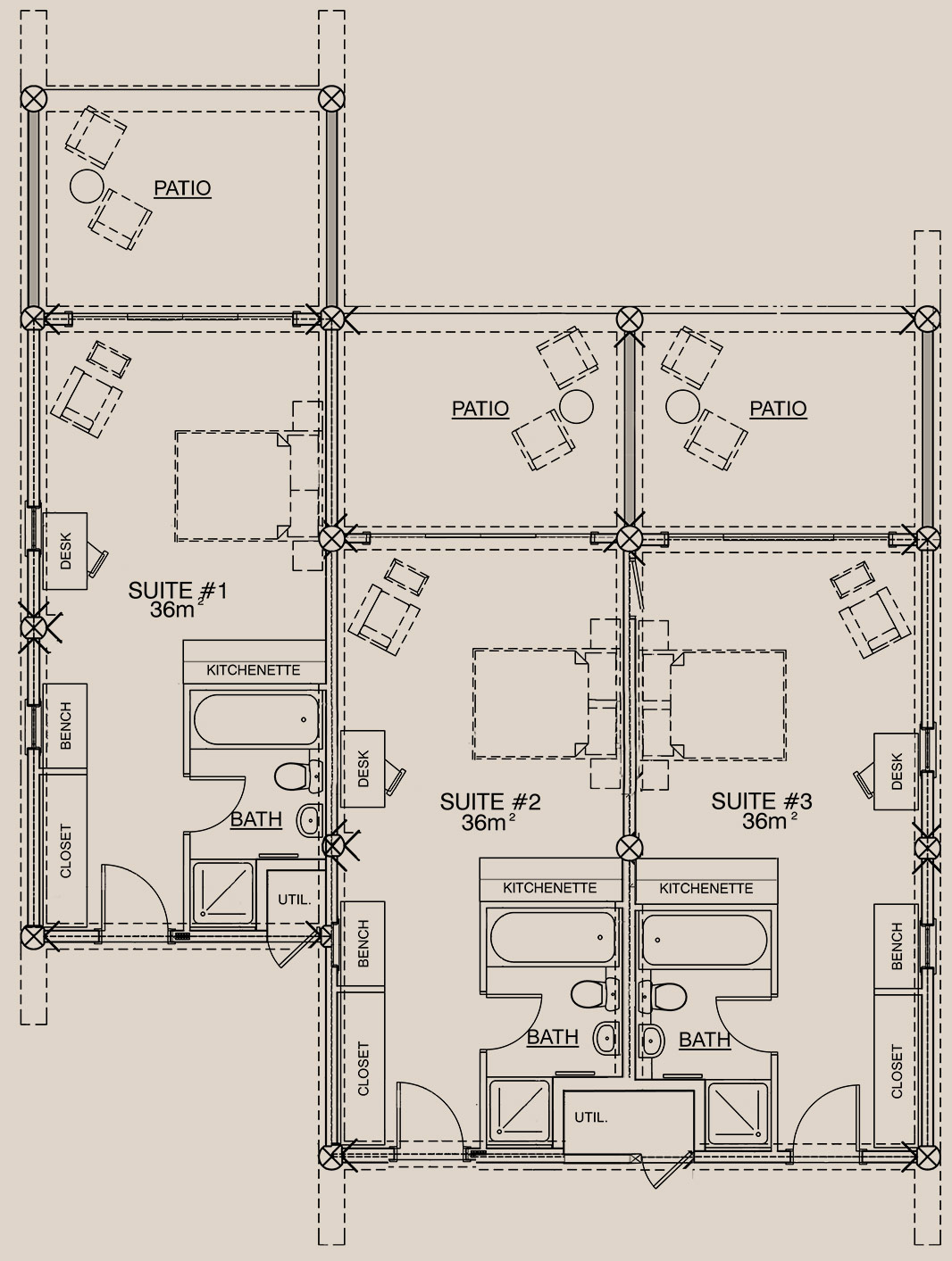 Three Bedroom lodge plan